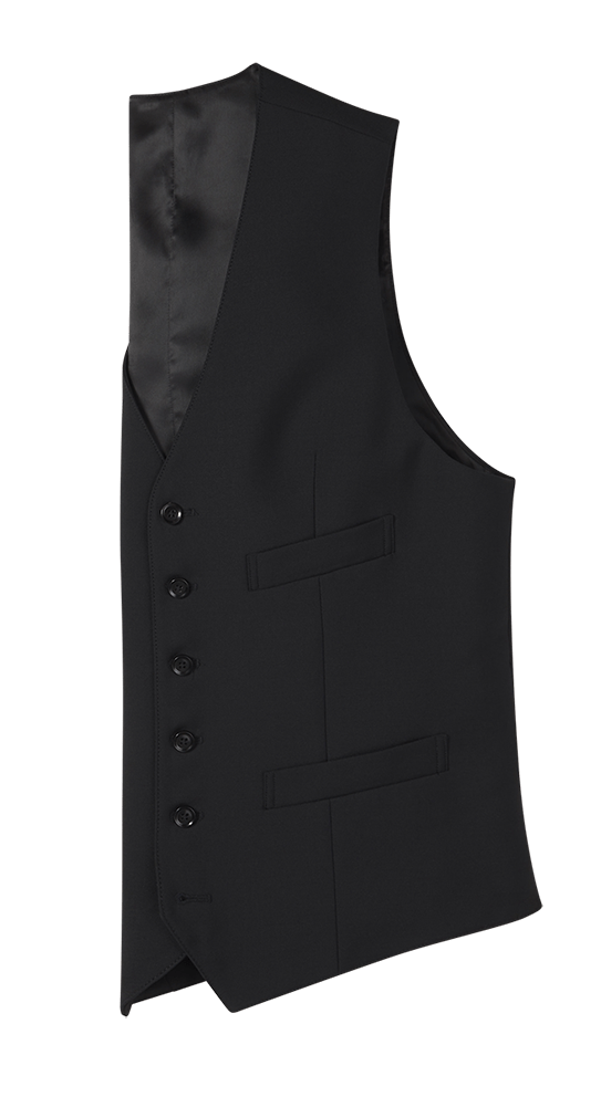 Black Suit Vest Home Try - On - The Black Tux