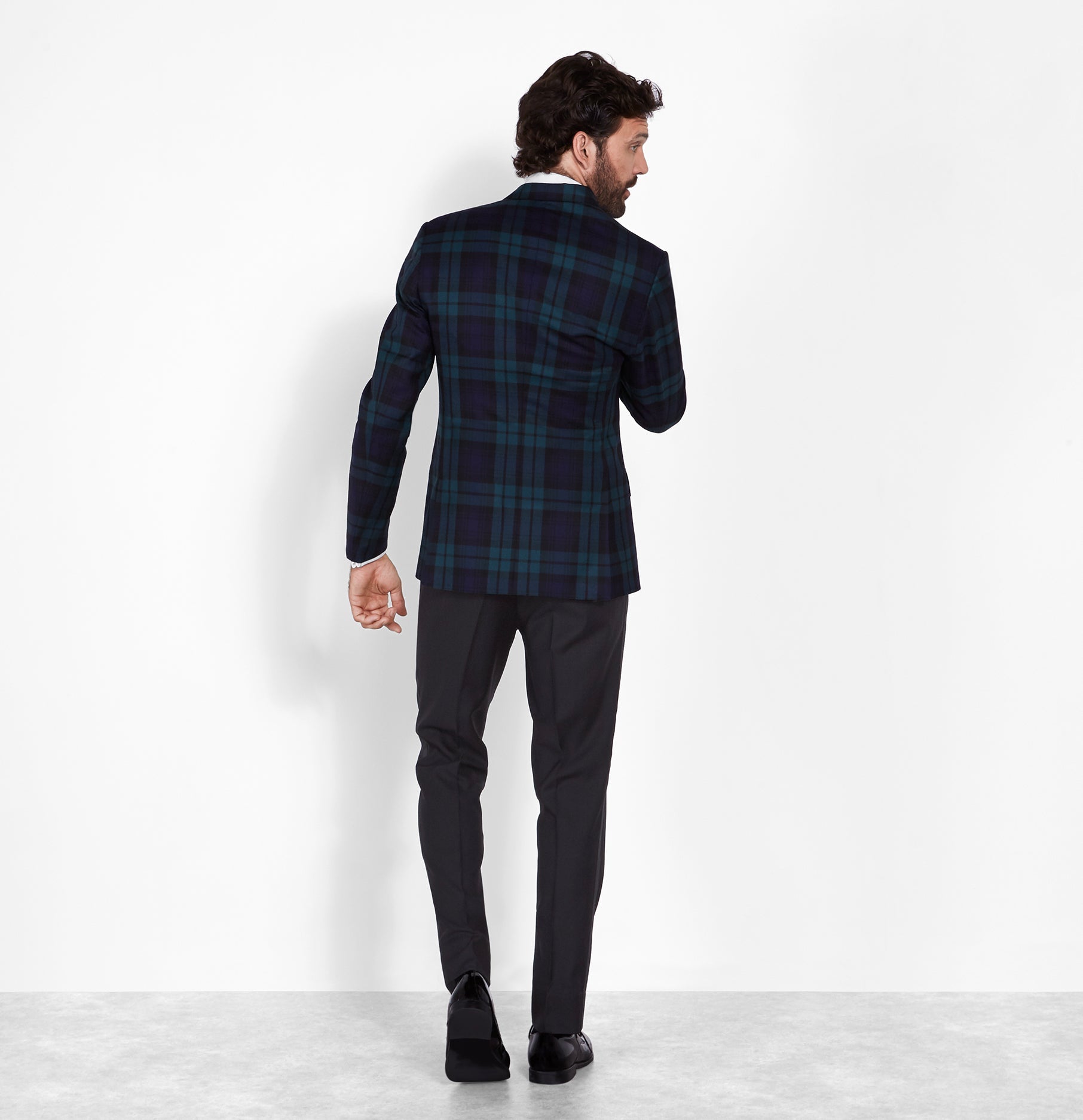 Black & Tartan Tuxedo - The Black Tux