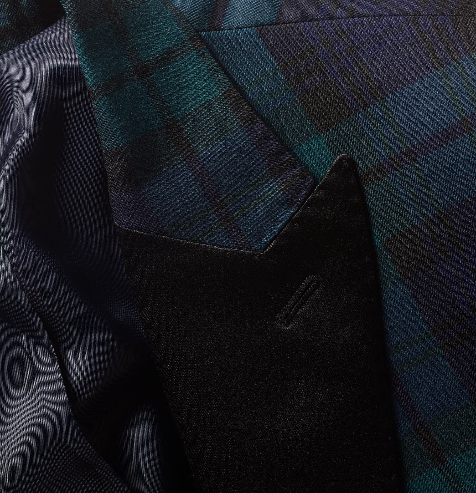 Black & Tartan Tuxedo - The Black Tux