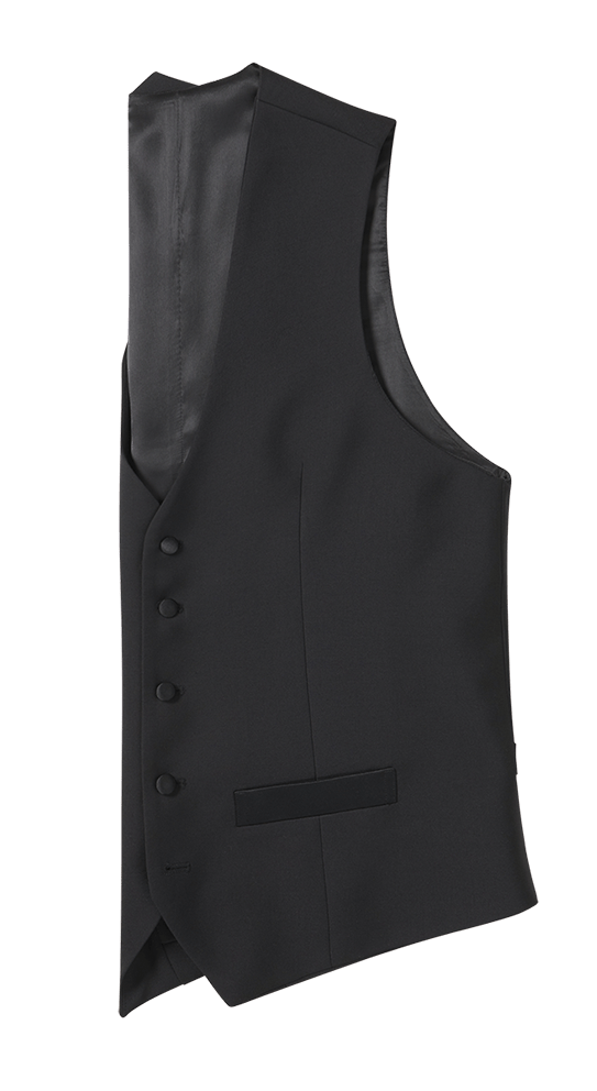 Black Tuxedo Vest Home Try - On - The Black Tux