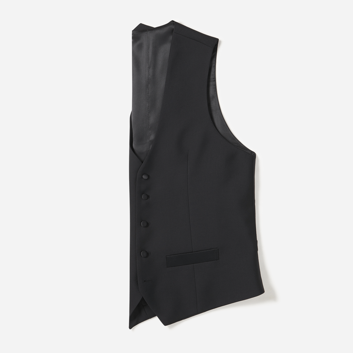 Black Tuxedo Vest Home Try - On - The Black Tux