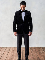 Black Velvet Tuxedo Jacket - The Black Tux