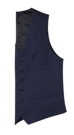 Blue Suit Vest Home Try - On - The Black Tux