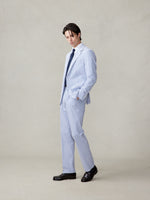 Blue & White Seersucker Suit | The Black Tux