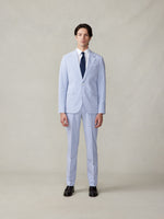 Blue & White Seersucker Suit | The Black Tux