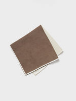 Brown Quad Pocket Square - The Black Tux