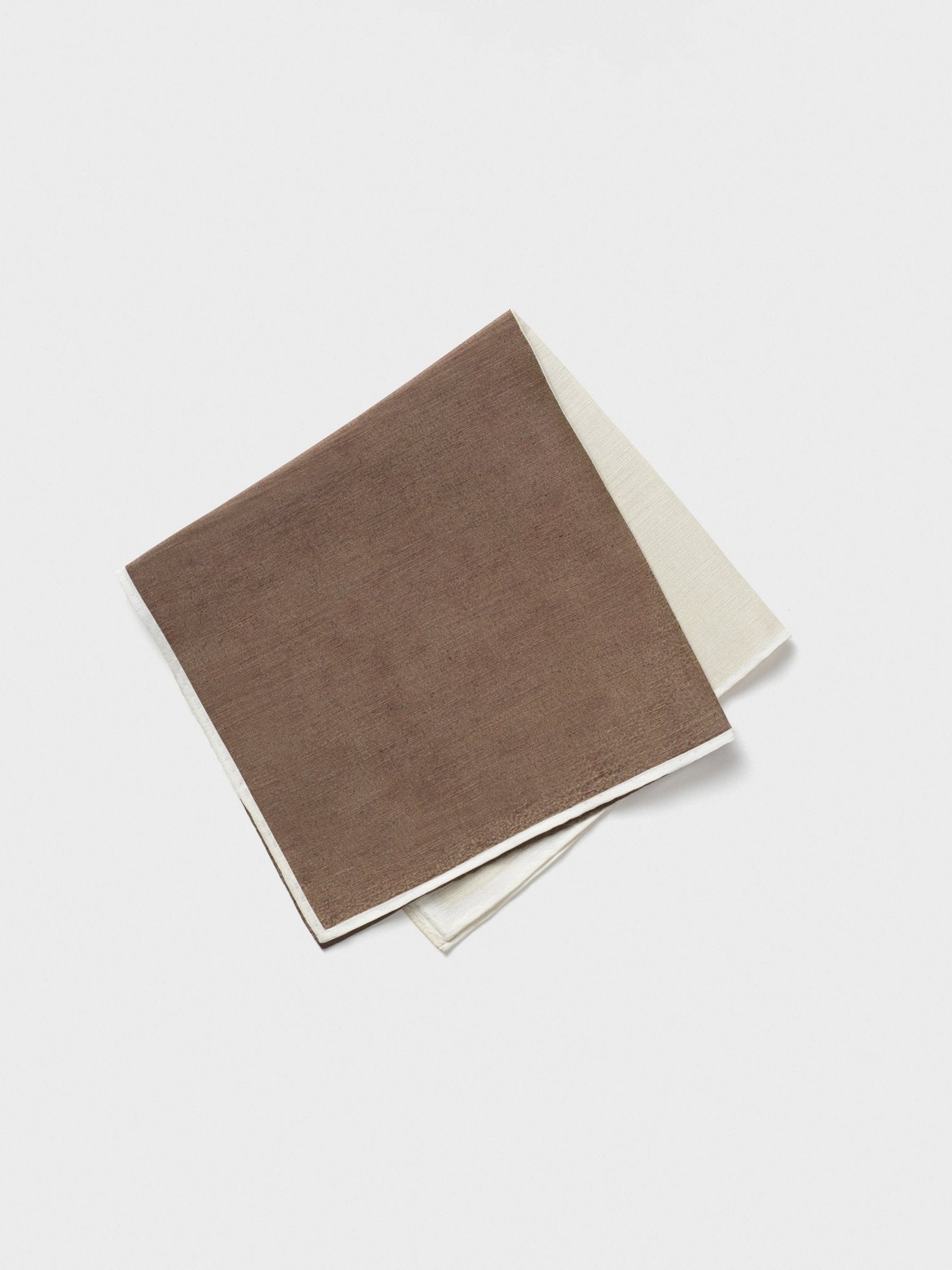 Brown Quad Pocket Square - The Black Tux