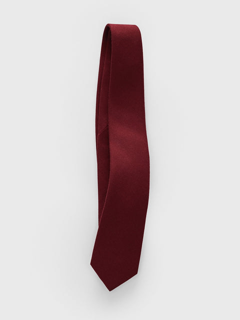 Burgundy Wool/Silk Necktie