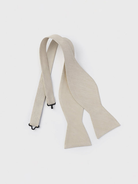 Champagne Linen/Silk Bow Tie