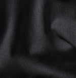 Close-up of black fabric with a smooth texture.
