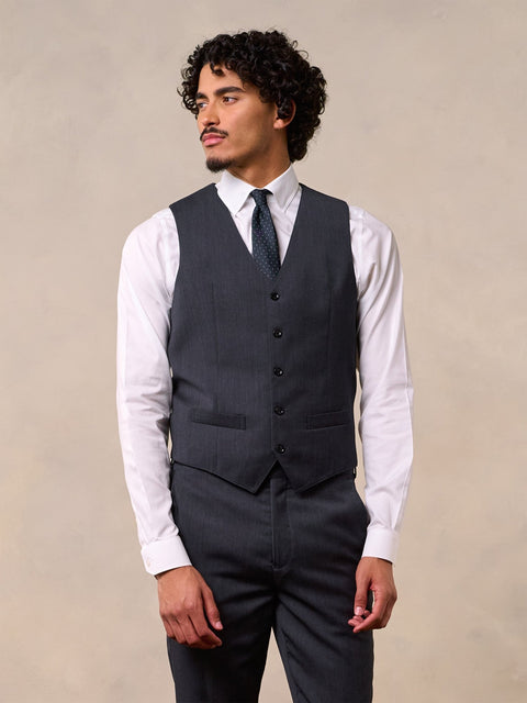 Charcoal Suit Vest