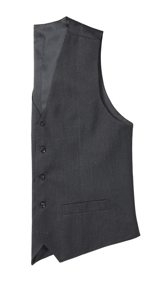 Charcoal Suit Vest Home Try - On - The Black Tux