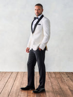 Contrast Shawl Tuxedo Jacket - The Black Tux