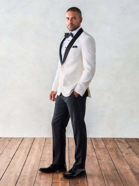 Contrast Shawl Tuxedo Jacket