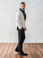 Contrast Shawl Tuxedo Jacket - The Black Tux