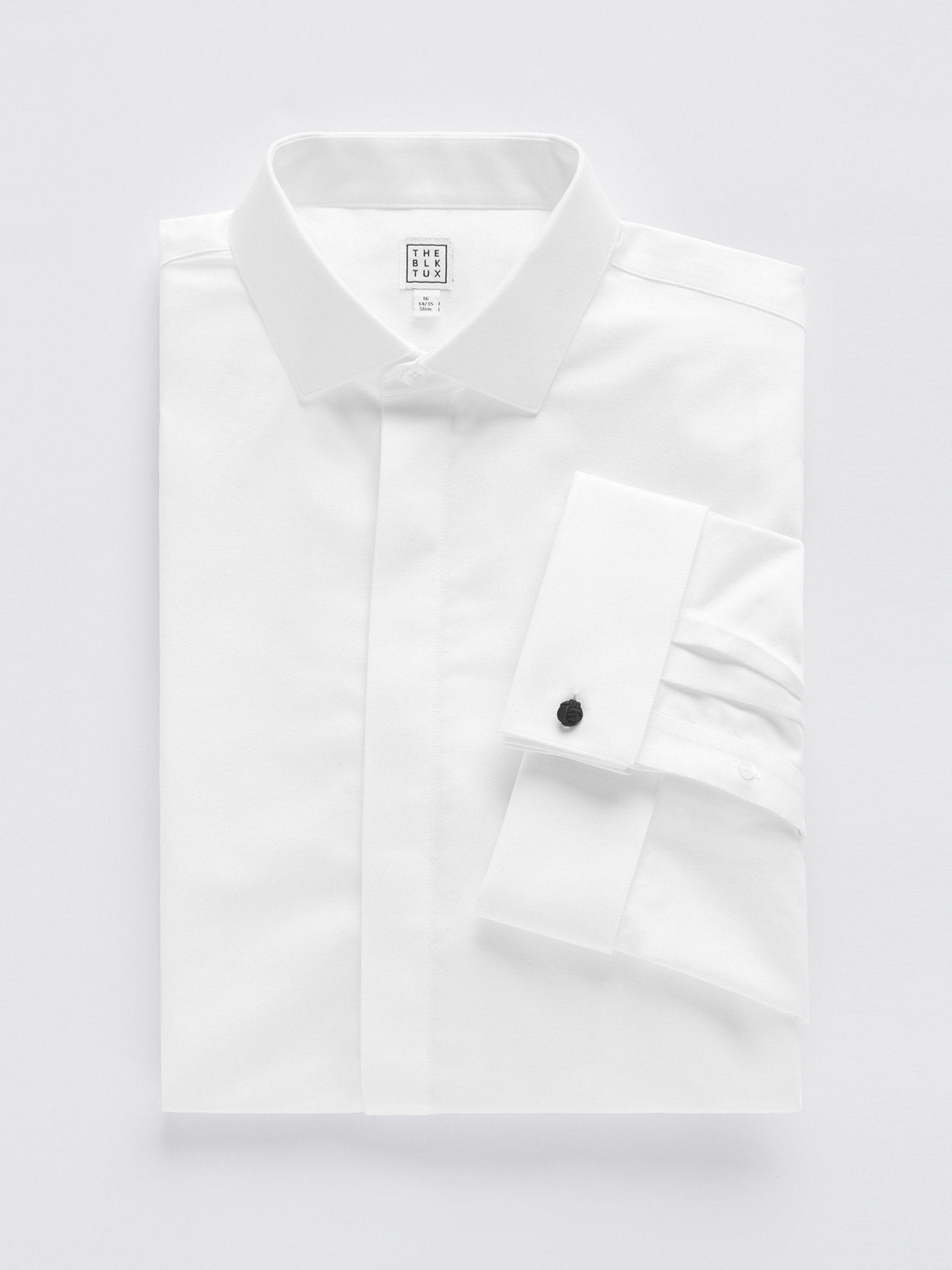 Cotton Fly-Front Dress Shirt - Classic Formal Wear | The Black Tux Cotton Fly-Front Dress Shirt - Classic Formal Wear | The Black Tux