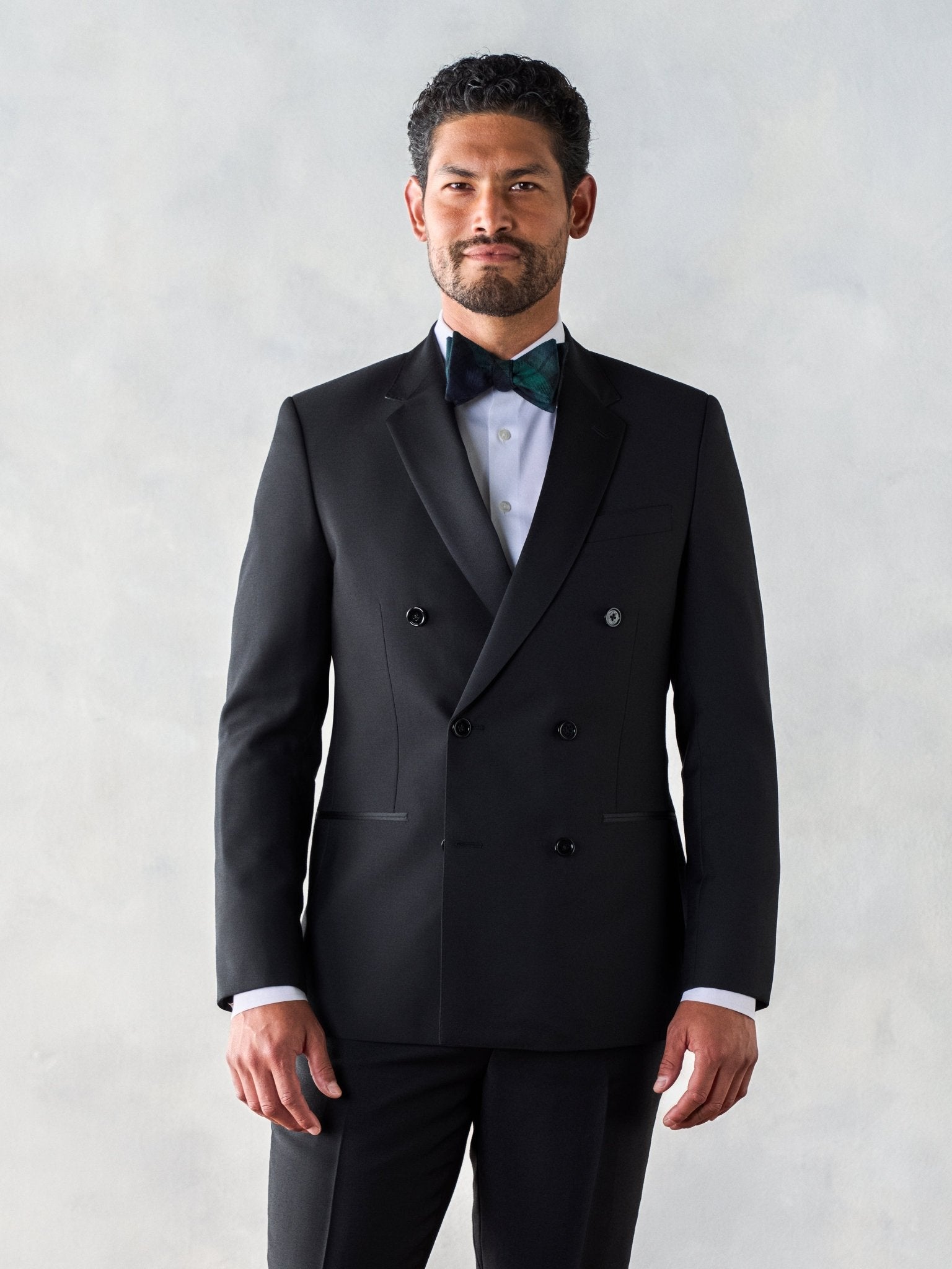Double Breasted Tuxedo Home Try - On - The Black Tux