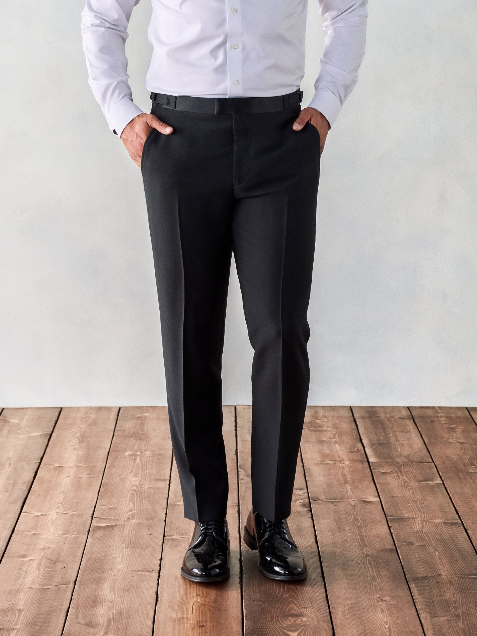 Double Breasted Tuxedo Pants - Classic - The Black Tux