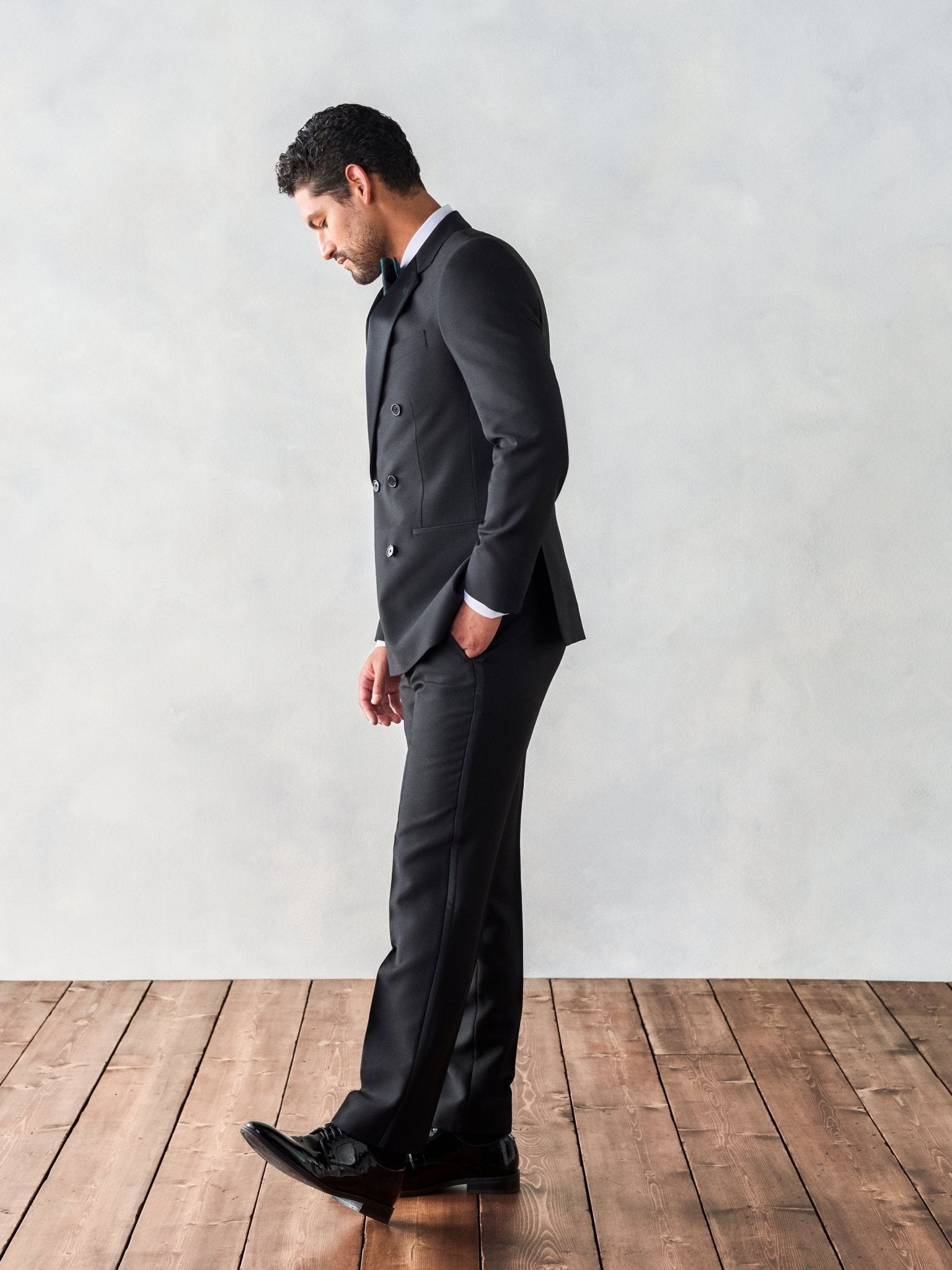 Double Breasted Tuxedo Pants - Classic - The Black Tux