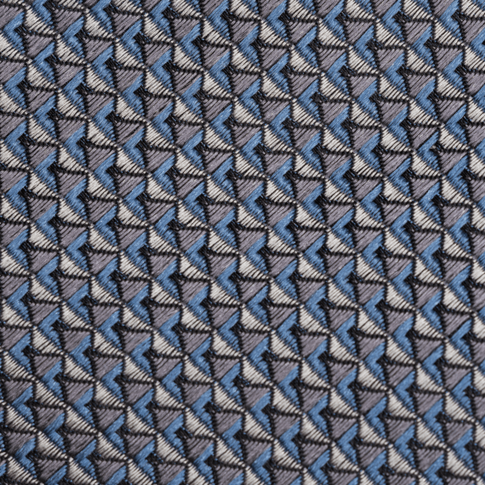 Dusty Blue/Grey Textured Necktie - The Black Tux