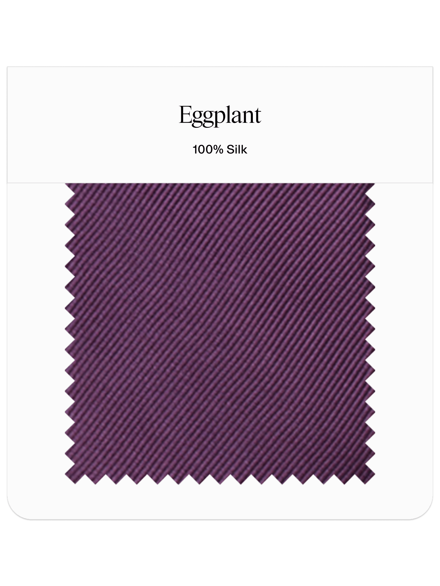 Eggplant Neckwear Swatch - The Black Tux