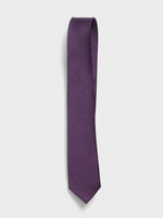 Eggplant Silk Necktie - The Black Tux