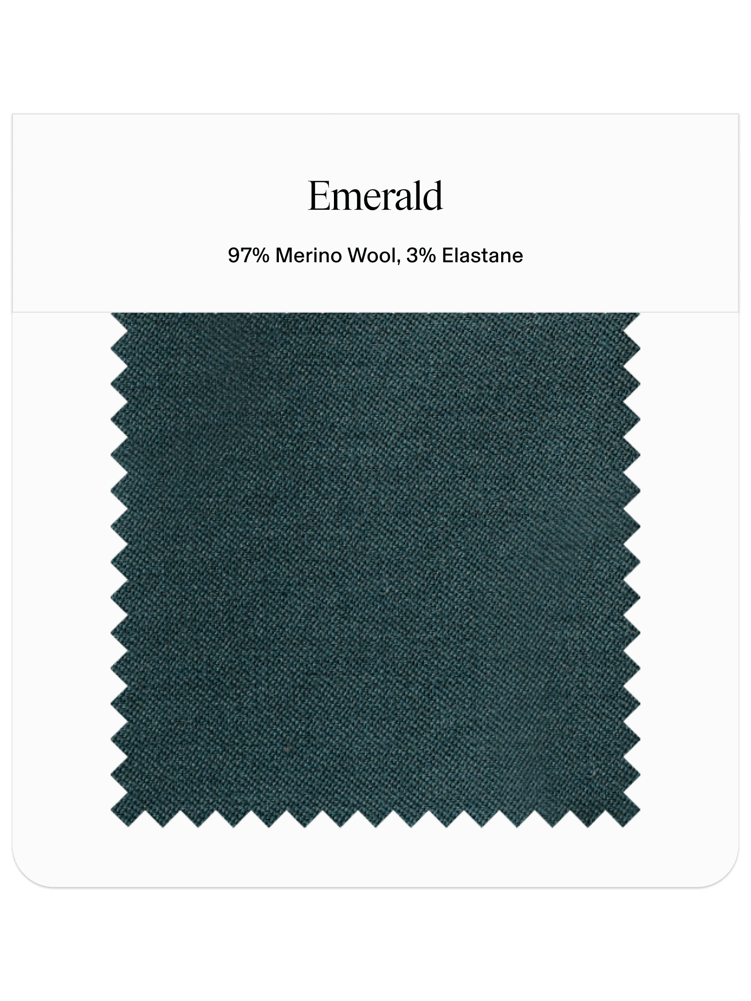 Emerald Tuxedo Swatch - Premium Tuxedo Rental | The Black Tux