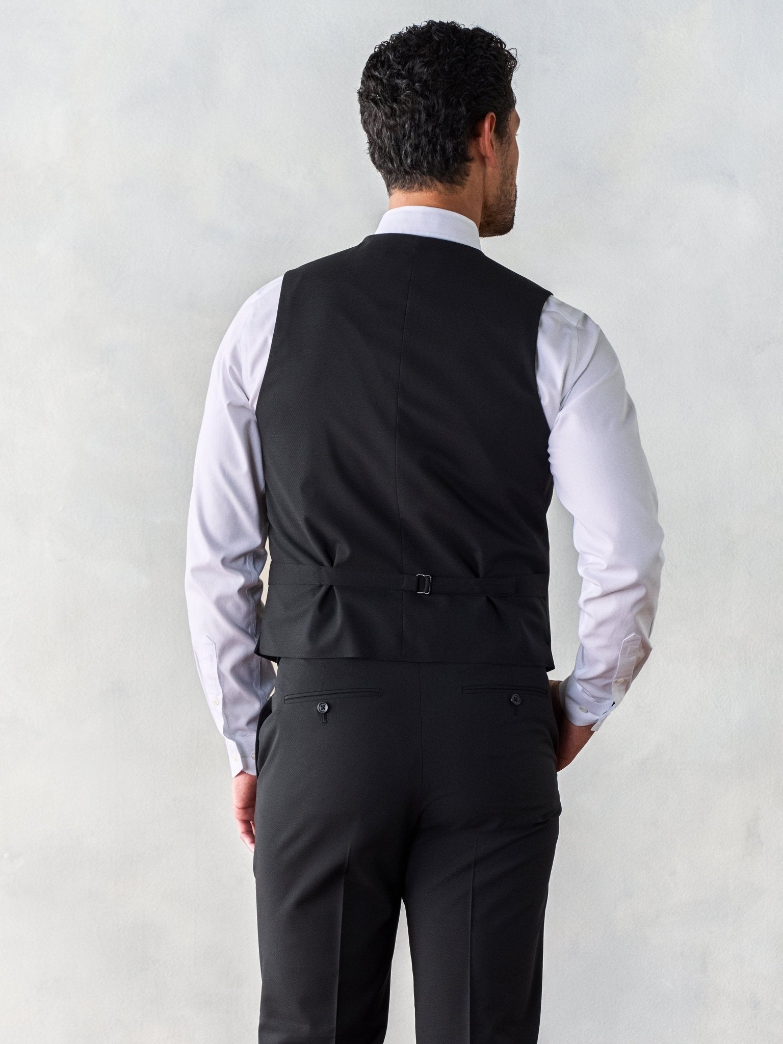 THE Black TUX Essential Suit Vest In Black | Size: XS