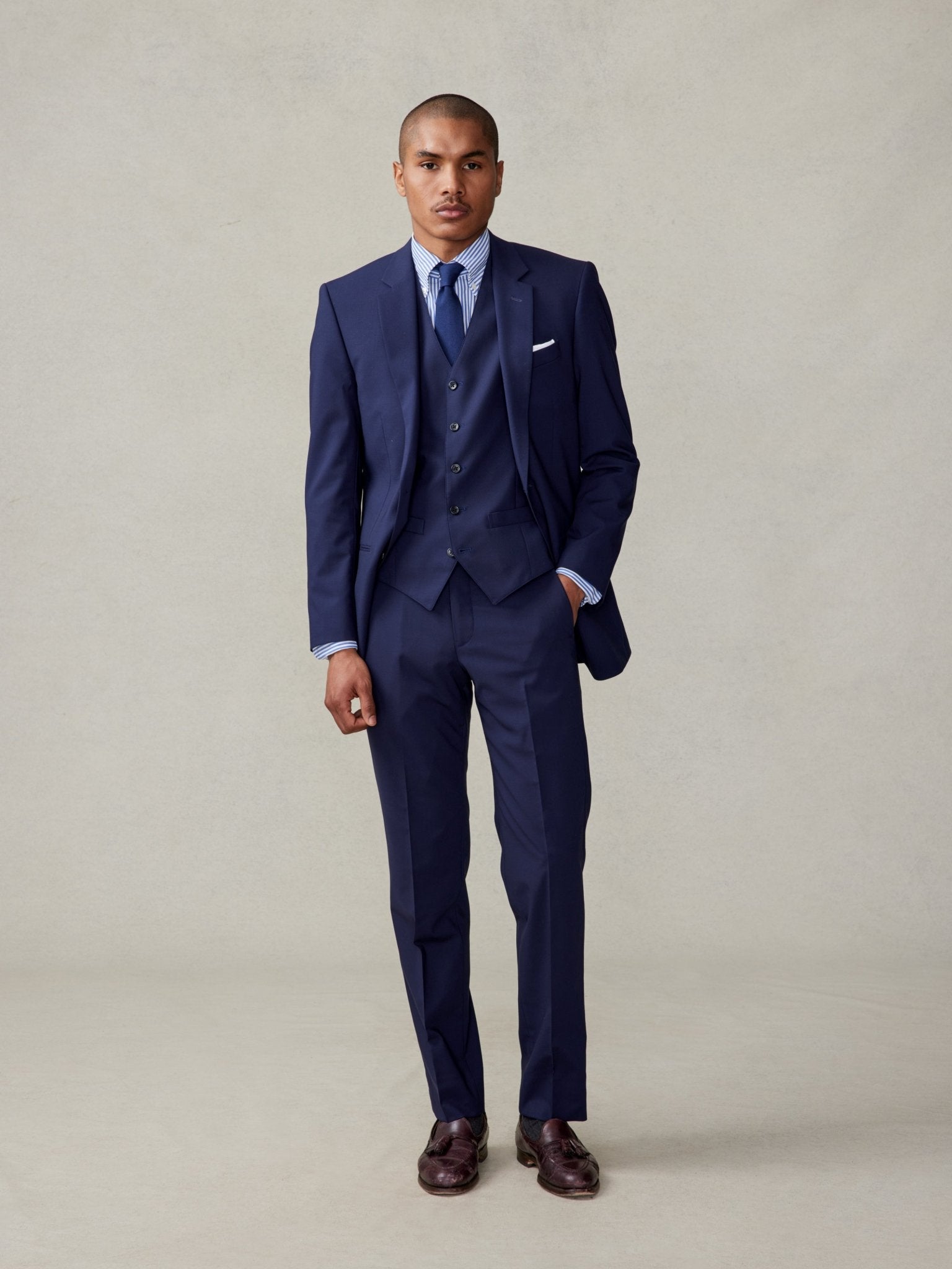 Essential True Navy Suit | The Black Tux