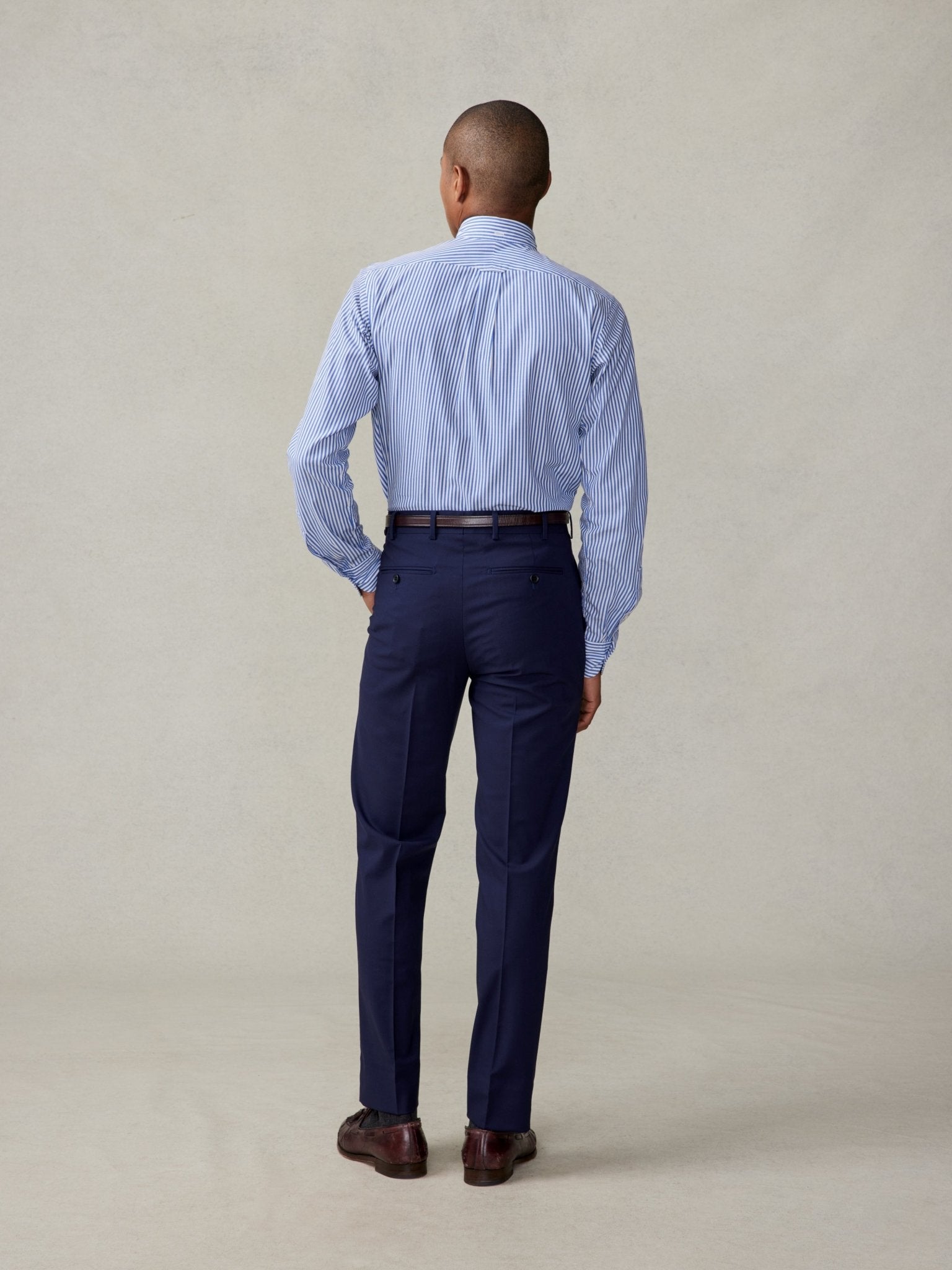 The Black Tux Essential True Navy Suit Pants-Slim In Blue | Size: 36/32