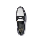 G.H.Bass Larson Weejuns Black and White Loafers - The Black Tux
