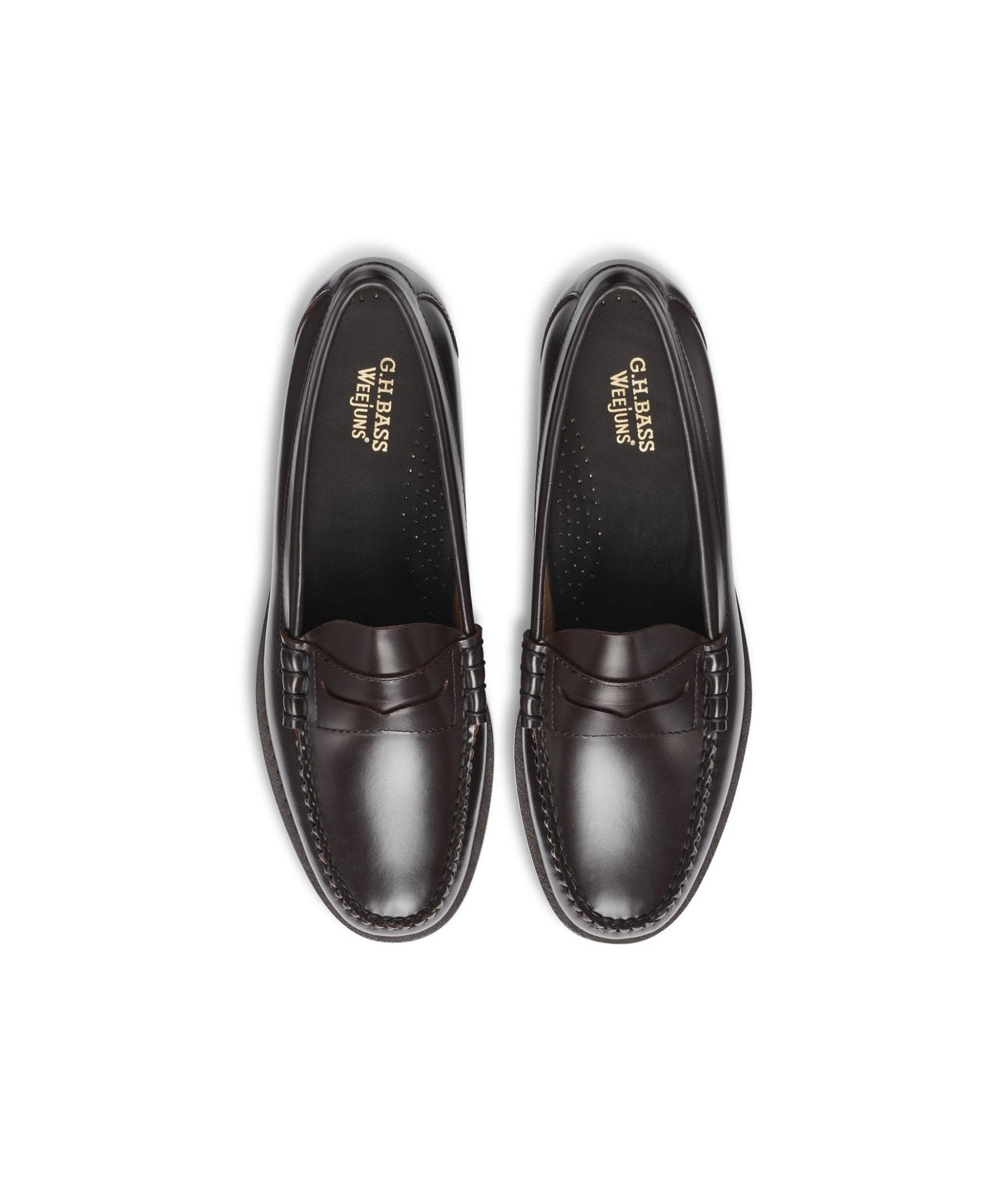 G.H.Bass Larson Weejuns Dark Brown Loafers - The Black Tux