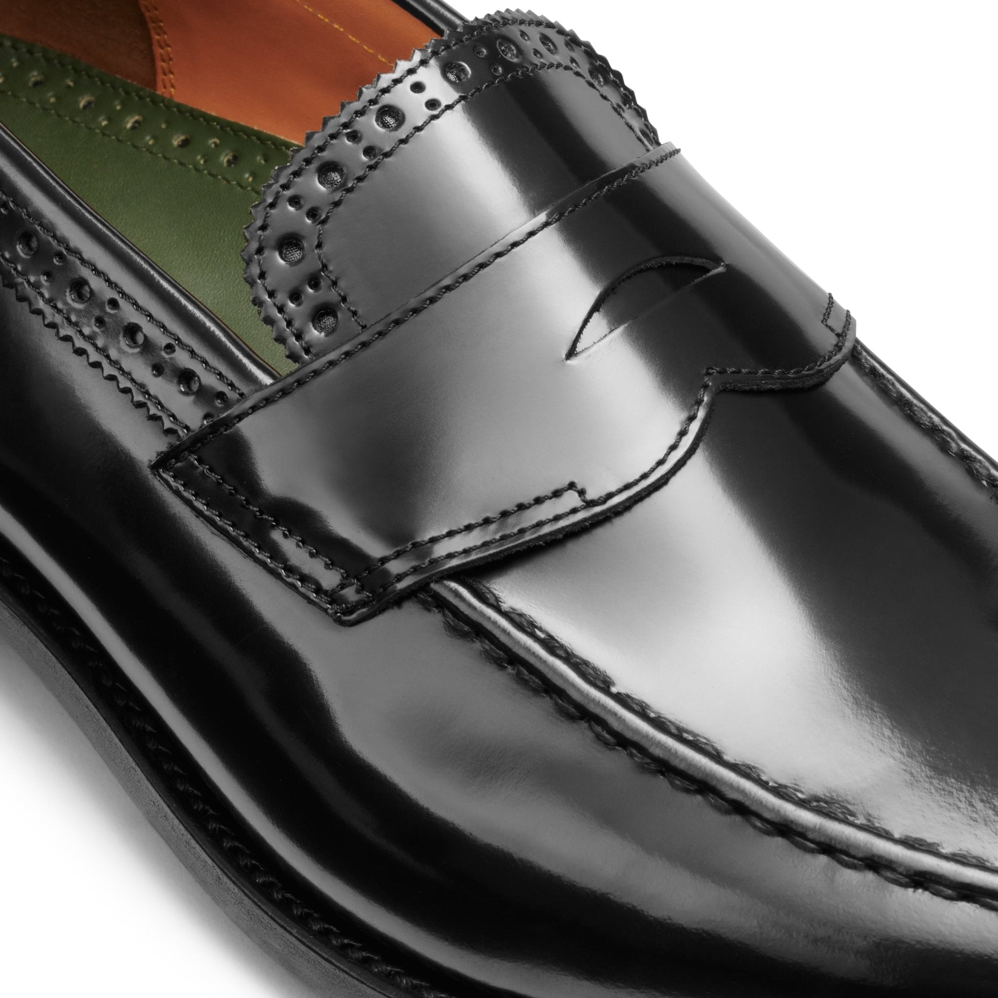 G.H.Bass Monogram Black Loafers - The Black Tux