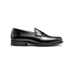 G.H.Bass Monogram Black Loafers - The Black Tux