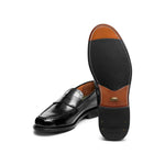 G.H.Bass Monogram Black Loafers - The Black Tux