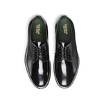 G.H.Bass Monogram Derby Black Patent Shoes - The Black Tux