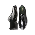 G.H.Bass Monogram Derby Black Patent Shoes - The Black Tux