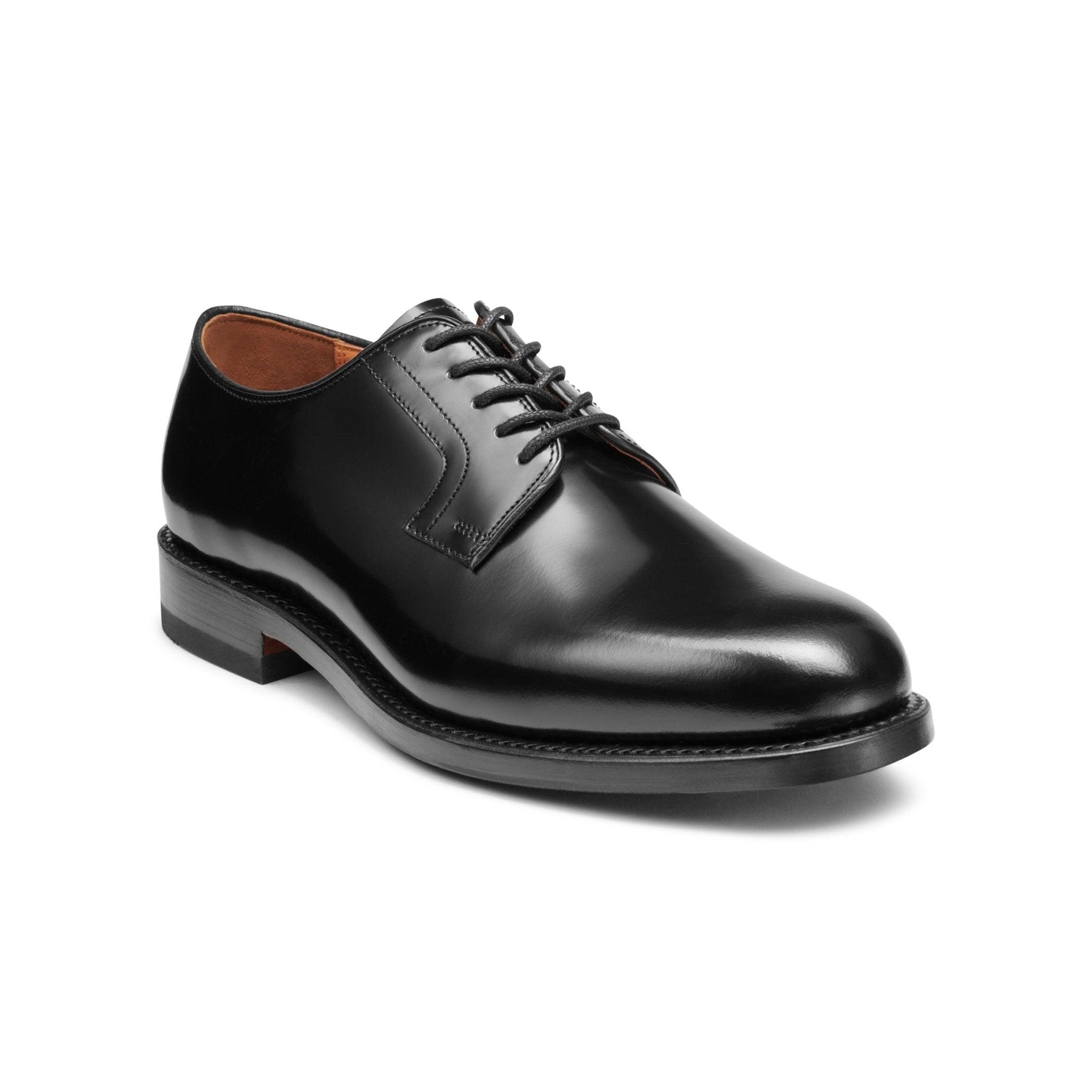 G.H.Bass Monogram Derby Black Shoes - The Black Tux