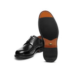 G.H.Bass Monogram Derby Black Shoes - The Black Tux