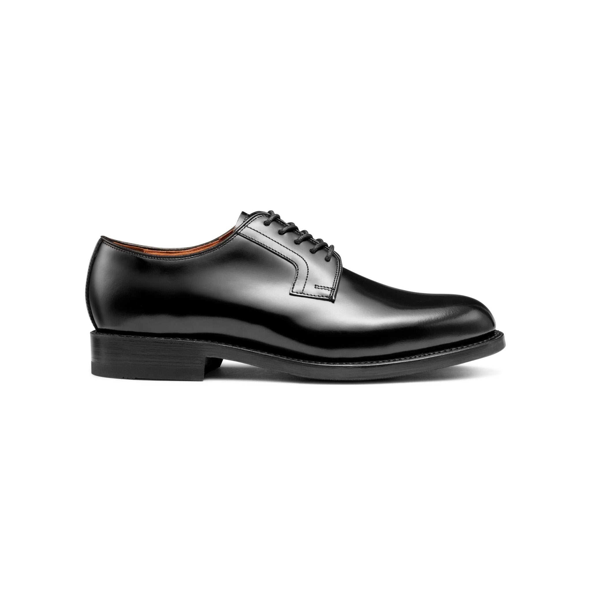 G.H.Bass Monogram Derby Black Shoes - The Black Tux