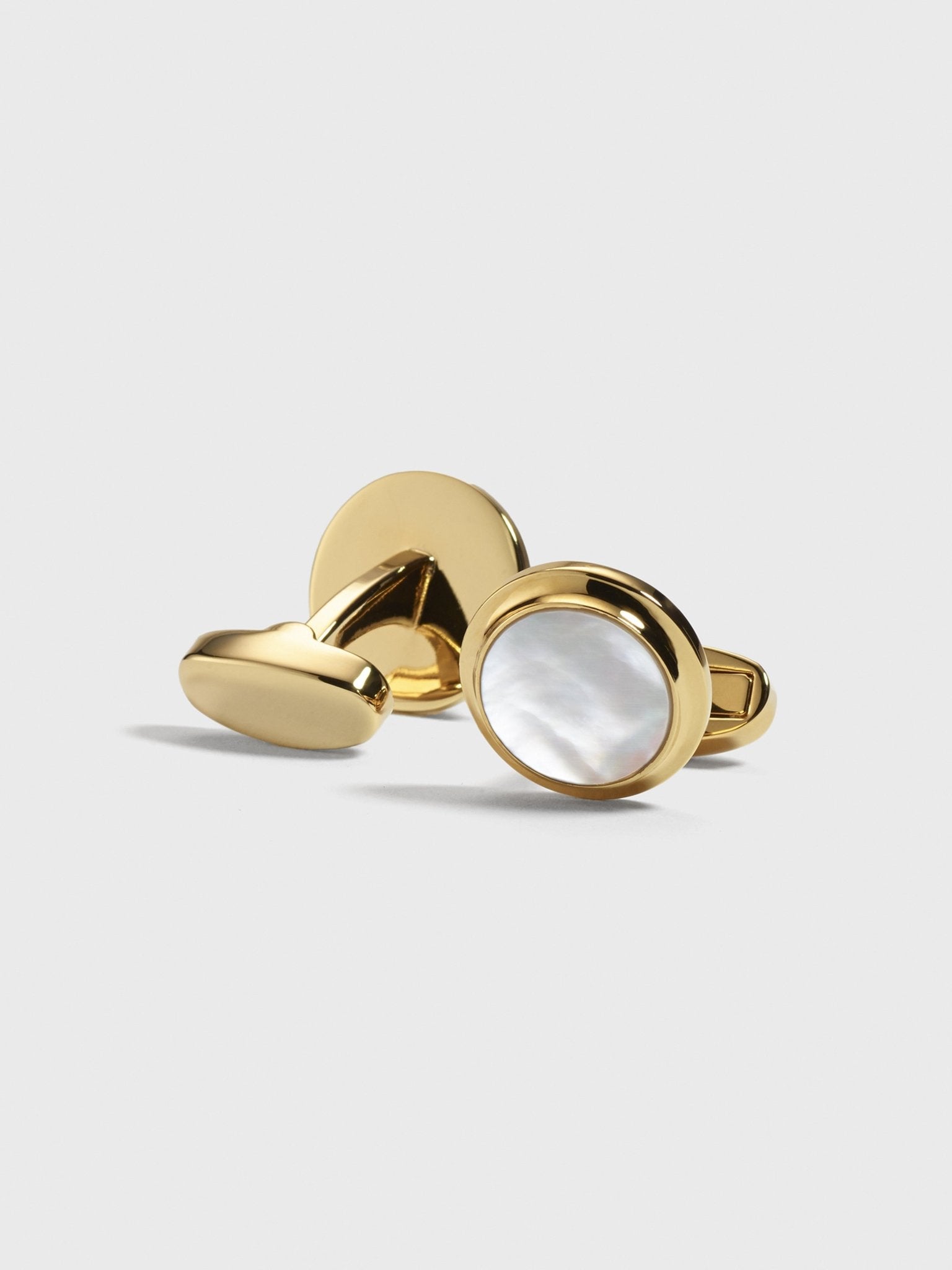 Gold Pearl Cufflinks - The Black Tux