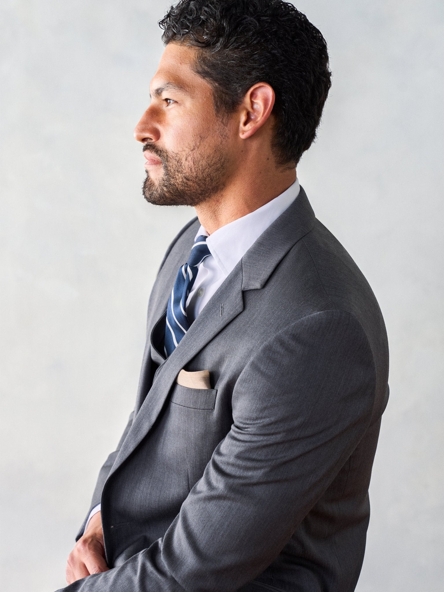 Grey Suit Jacket Home Try - On - The Black Tux