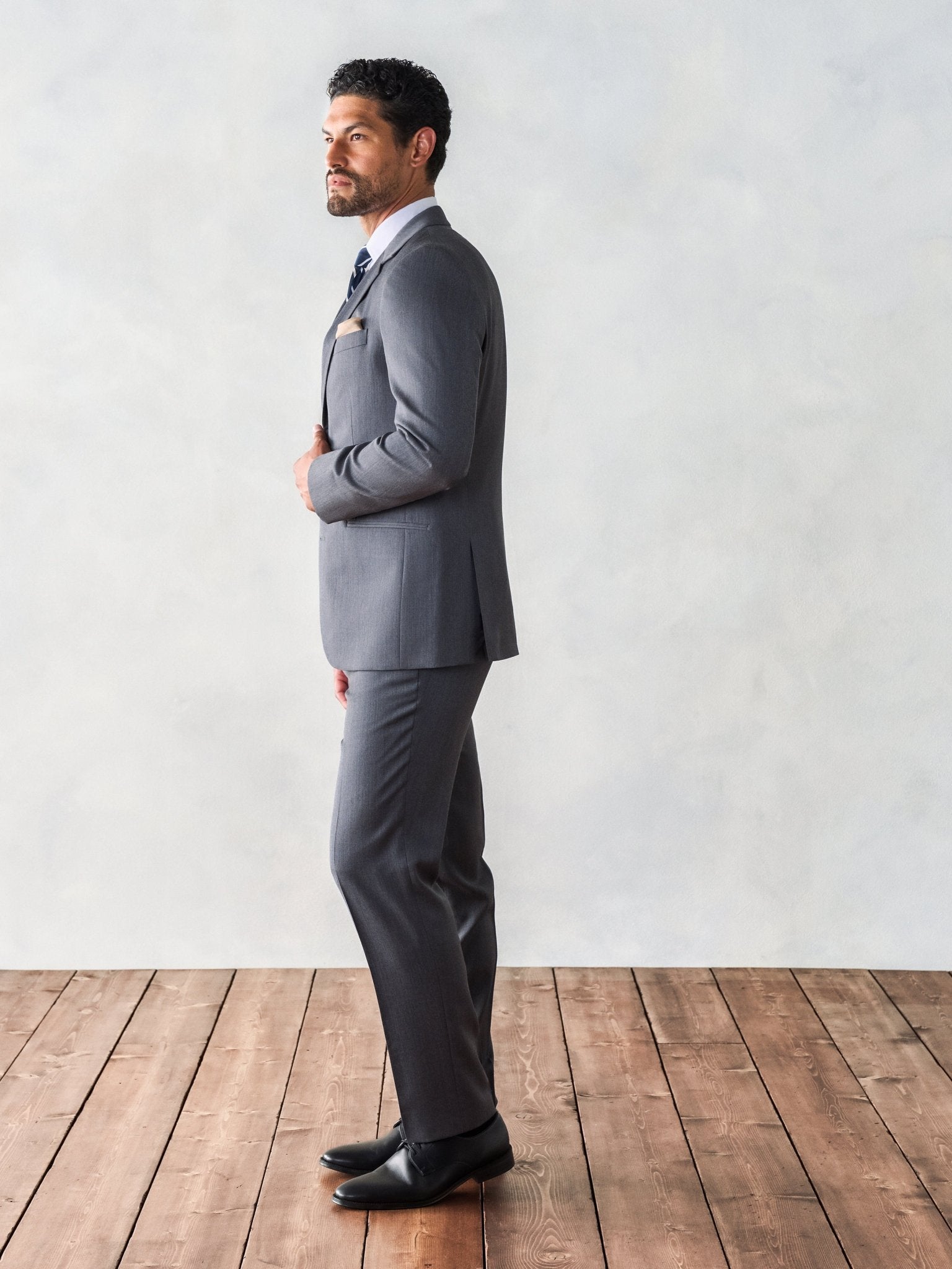 Grey Suit Jacket Home Try - On - The Black Tux