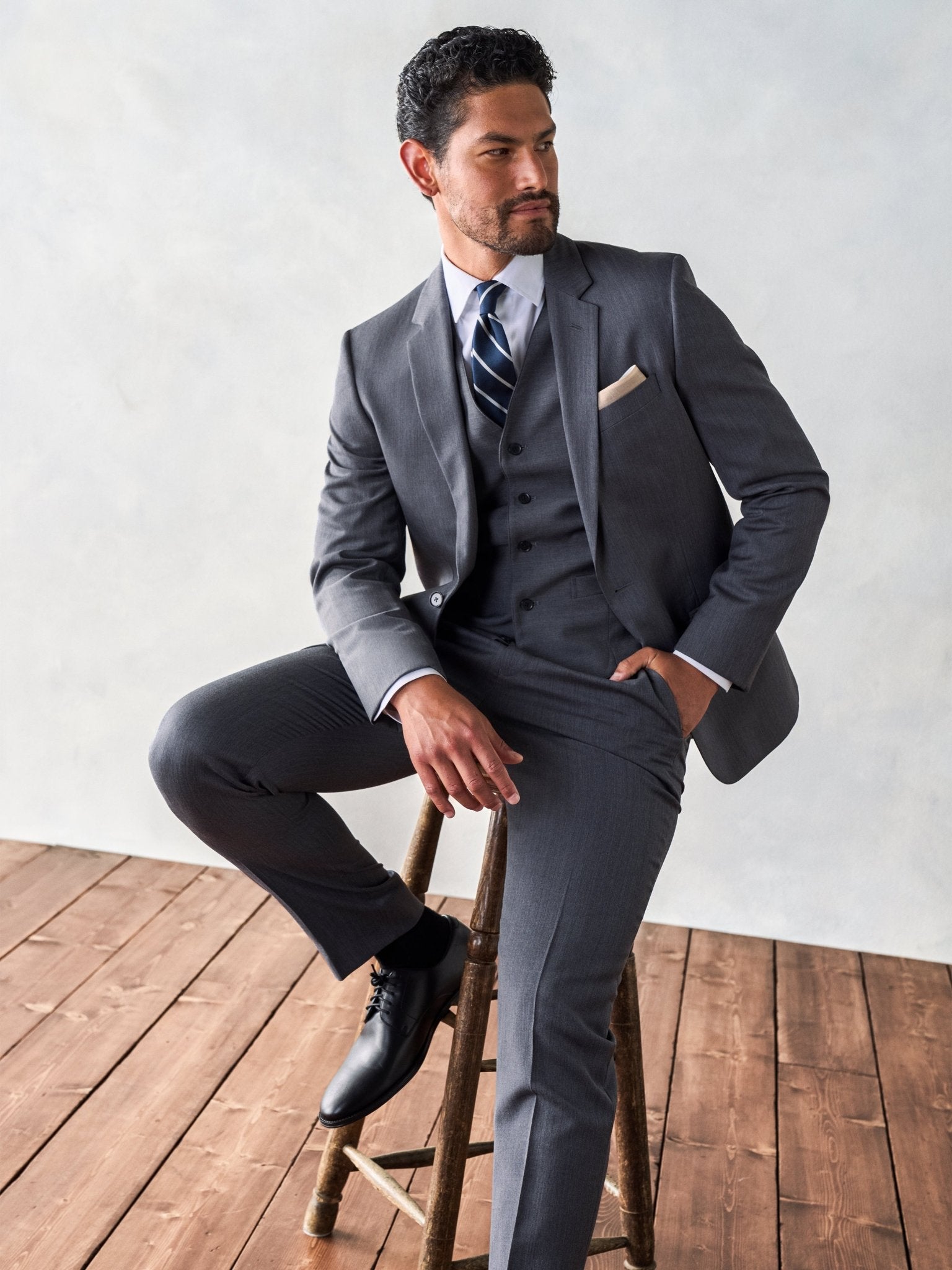 Grey Suit Pants - Classic - The Black Tux