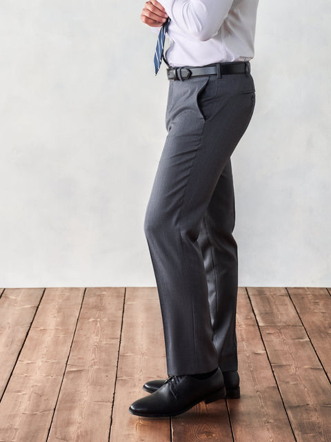 The Black Tux Suit Pants-Classic In Grey | Size: 48/36 | Merino Wool The Black Tux Suit Pants-Classic In Grey | Size: 48/36 | Merino Wool