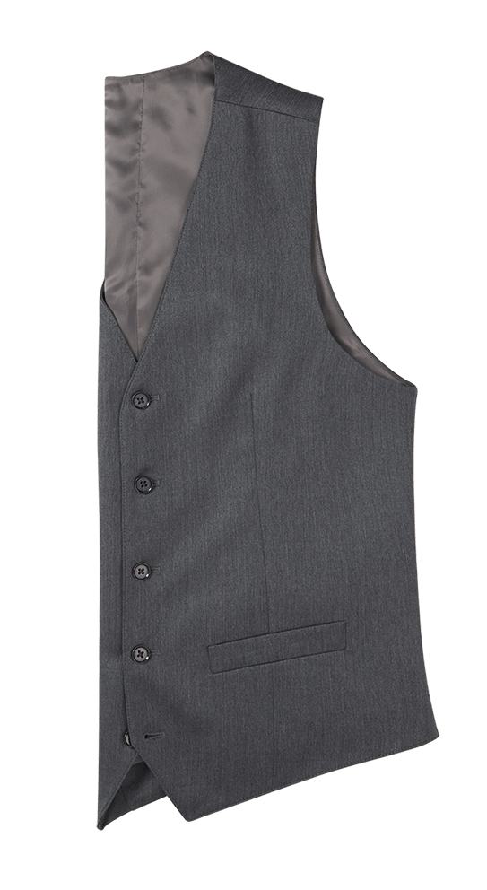 Grey Suit Vest Home Try - On - The Black Tux
