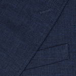 Ink Blue Double Breasted Linen Suit | The Black Tux