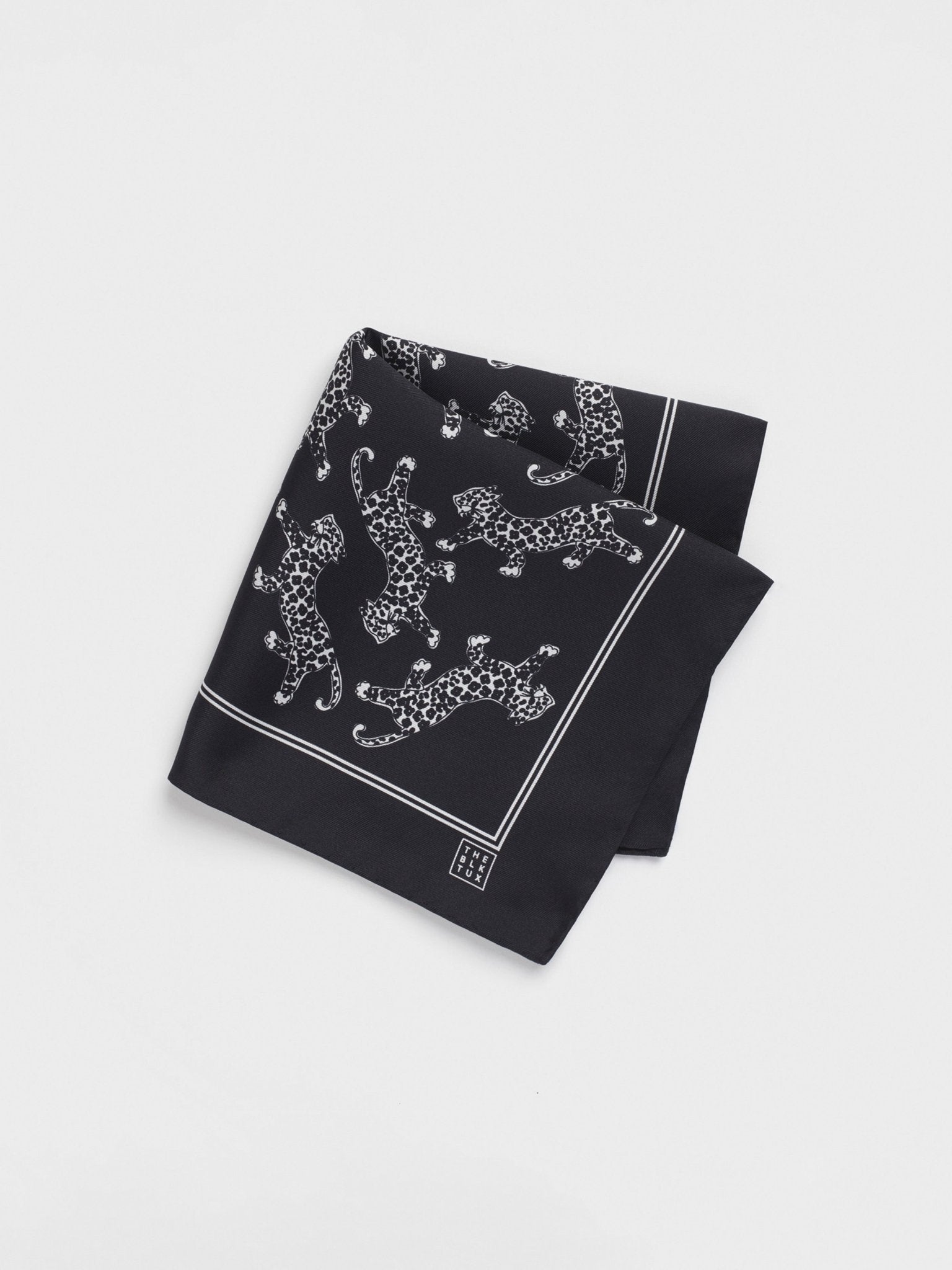 Leopard Pocket Square - The Black Tux