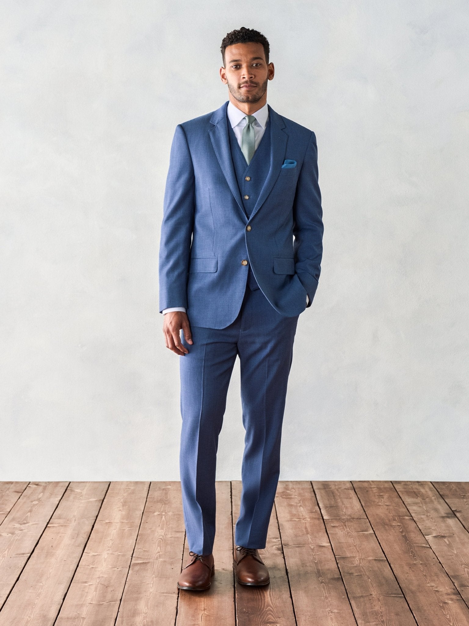 Light Blue Suit Outfit - The Black Tux