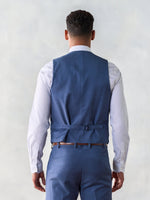 Light Blue Suit Vest Home Try - On - The Black Tux